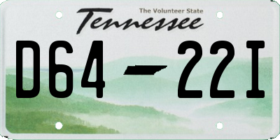 TN license plate D6422I