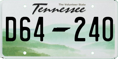 TN license plate D6424O
