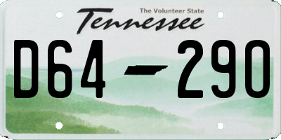 TN license plate D6429O