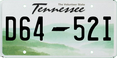 TN license plate D6452I