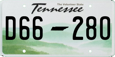 TN license plate D6628O