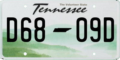TN license plate D6809D