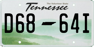 TN license plate D6864I