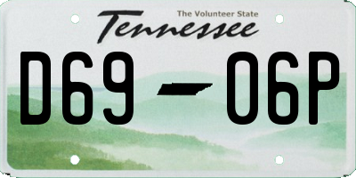 TN license plate D6906P