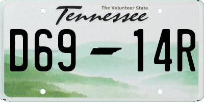 TN license plate D6914R