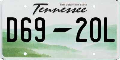 TN license plate D6920L