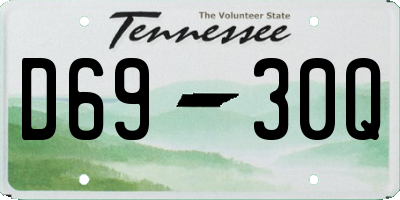 TN license plate D6930Q