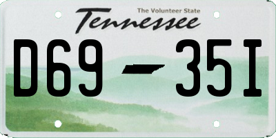 TN license plate D6935I