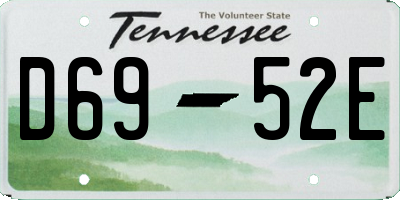 TN license plate D6952E