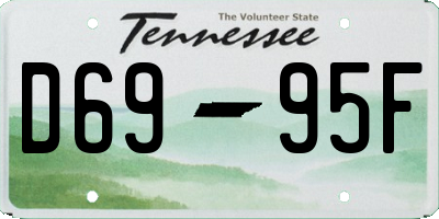 TN license plate D6995F