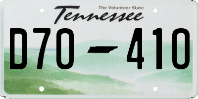TN license plate D7041O