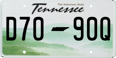 TN license plate D7090Q