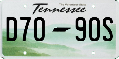 TN license plate D7090S