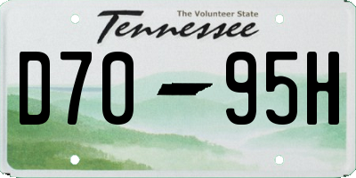 TN license plate D7095H
