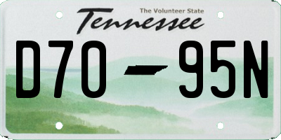 TN license plate D7095N