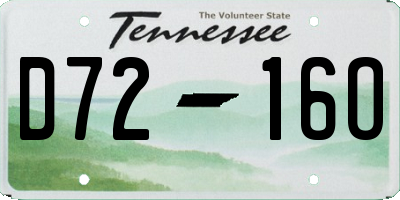 TN license plate D7216O