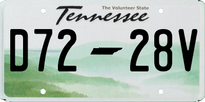 TN license plate D7228V