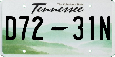 TN license plate D7231N