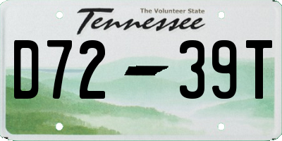 TN license plate D7239T