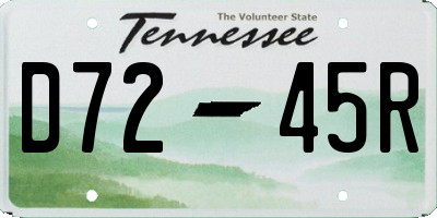 TN license plate D7245R