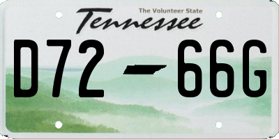 TN license plate D7266G