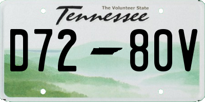 TN license plate D7280V