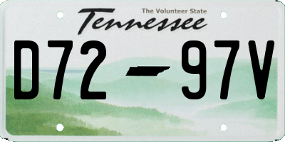 TN license plate D7297V