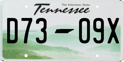 TN license plate D7309X