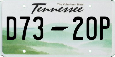 TN license plate D7320P