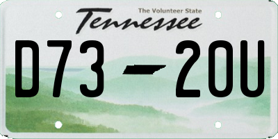 TN license plate D7320U