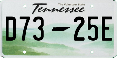 TN license plate D7325E