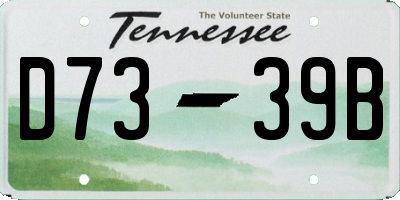 TN license plate D7339B