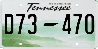 TN license plate D7347O