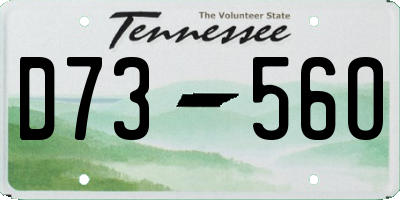 TN license plate D7356O