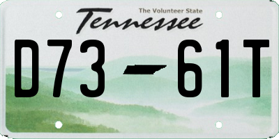 TN license plate D7361T