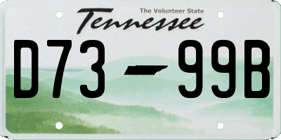 TN license plate D7399B