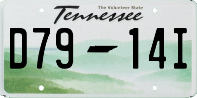 TN license plate D7914I
