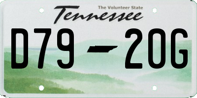 TN license plate D7920G