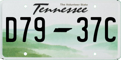 TN license plate D7937C