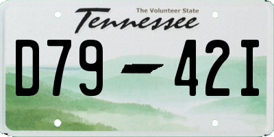 TN license plate D7942I