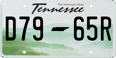 TN license plate D7965R