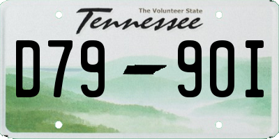 TN license plate D7990I