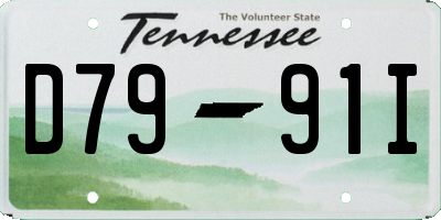TN license plate D7991I