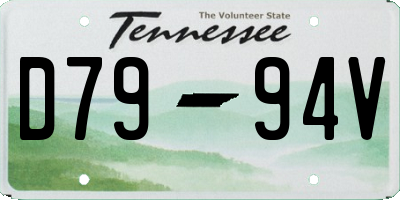 TN license plate D7994V