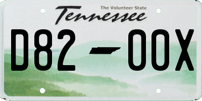 TN license plate D8200X