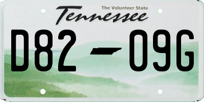 TN license plate D8209G