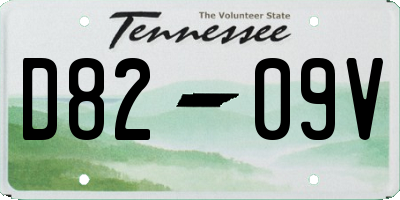 TN license plate D8209V