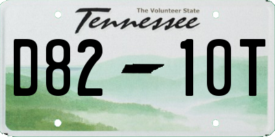 TN license plate D8210T