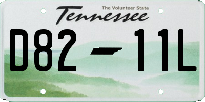 TN license plate D8211L