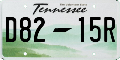 TN license plate D8215R